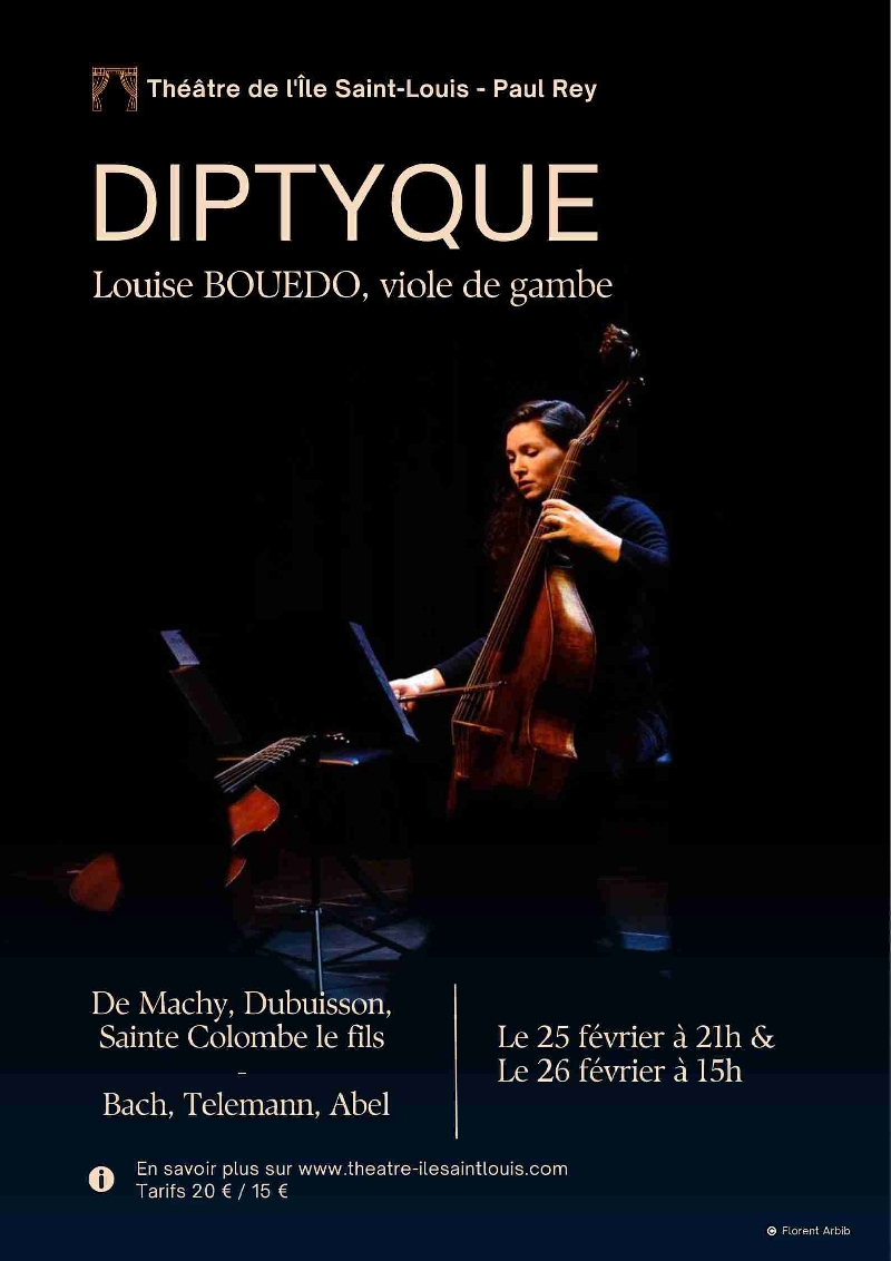 « Diptyque », Récital de viole de Gambe par Louise Bouedo-Mallet