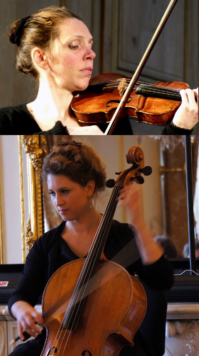 Sonate en duo: Lucile Perrin violoncelle , Marieke Bouche violon 
